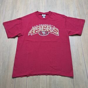 Vintage NFL San Francisco 49ers T Shirt Men Sz Large‎ Y2K 49ERS